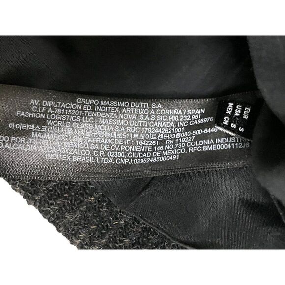 Massimo Dutti Womens Jacket Small S Gray Wool Button Up Long Sleeve 6004/562 NWT - Picture 7 of 11